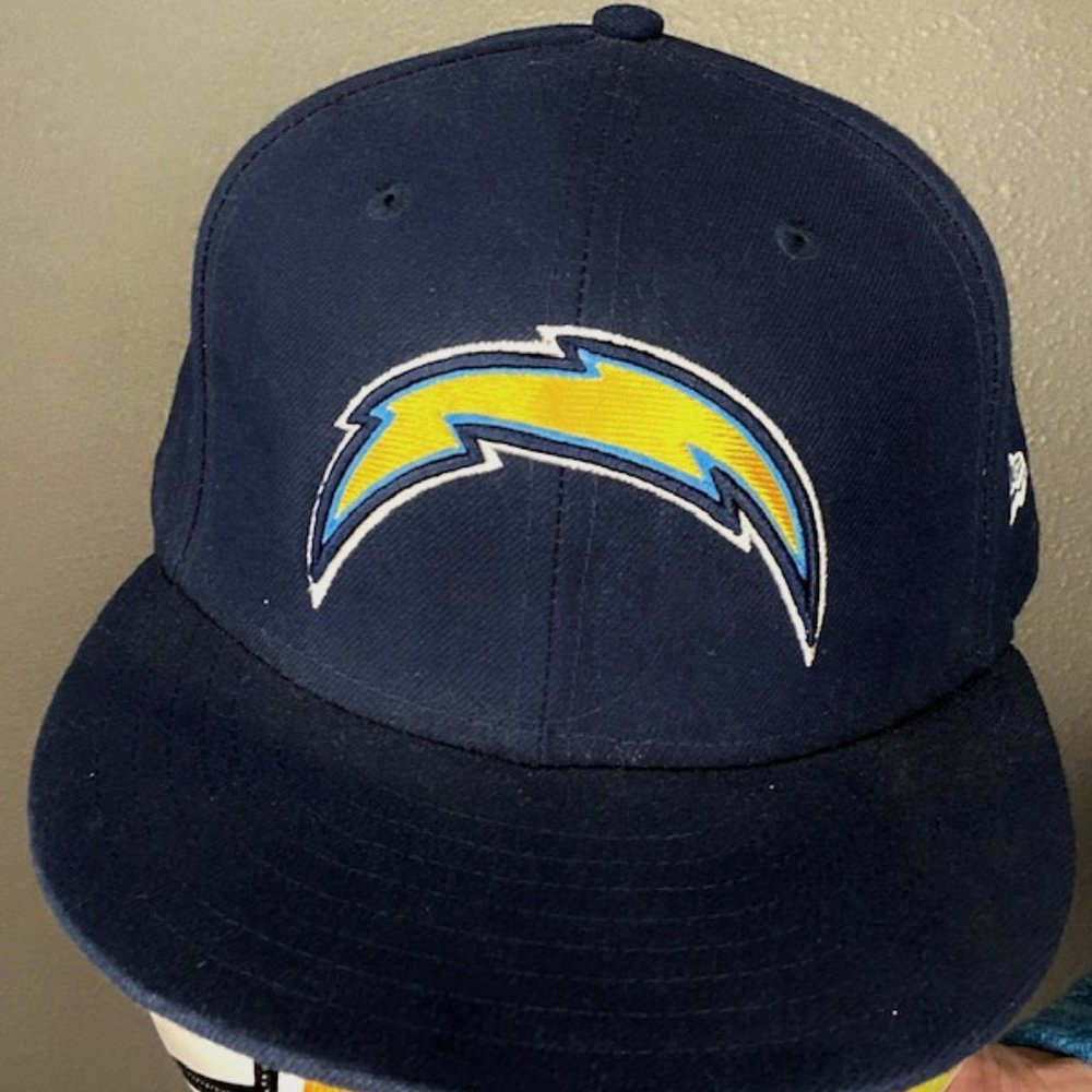 New Era 59Fifty Fitted Los Angeles Chargers Hat - Size 7 5/8